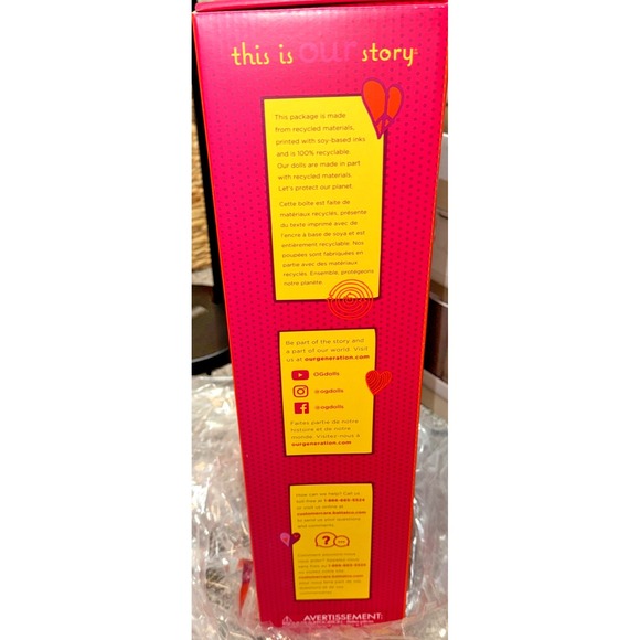 BRAND NEW Our Generation Phoebe Doll From Hair to There with Extendable Hair - Picture 10 of 11